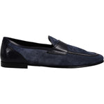 Dolce & Gabbana Blue Suede Leather Shoes Loafer Moccasin Shoes