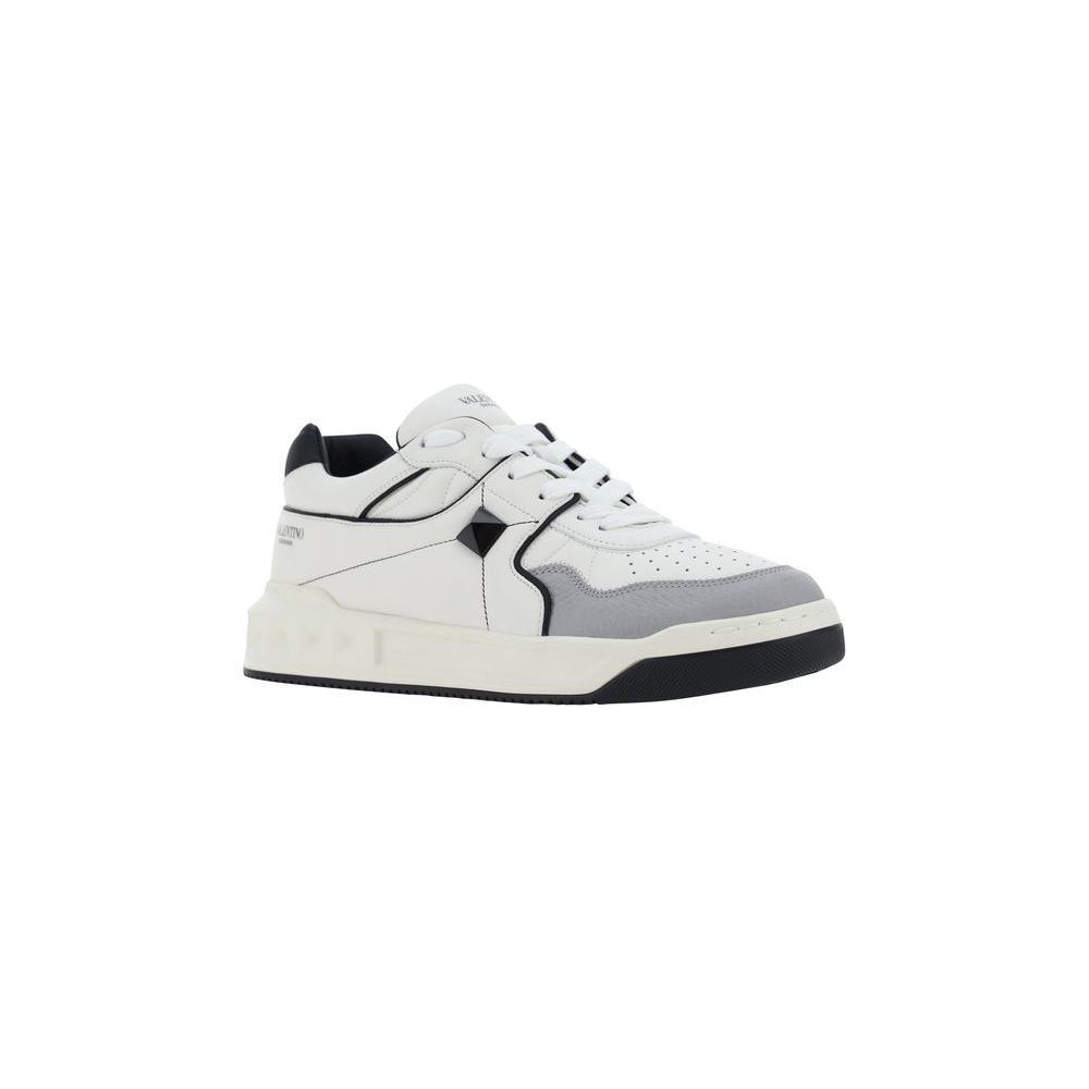 Valentino Garavani One Stud Sneakers 1728,72470364320,EU39.5/US6.5,EU39/US6,EU45/US12,Men,Men - Shoes,New with tags,Shoes,Sneakers - Men - Shoes,Valentino Garavani,White Valentino Garavani VA-6Y2S0E71NWN0N2-EU39/US6
