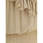 Saint Laurent One-shoulder silk Dress 1728,72470364320,Beige,Clothing,Dresses - Women - Clothing,IT38 | S,New with tags,Saint Laurent,Women,Women - Clothing Saint Laurent SA-819589Y3K459520-IT38 | S
