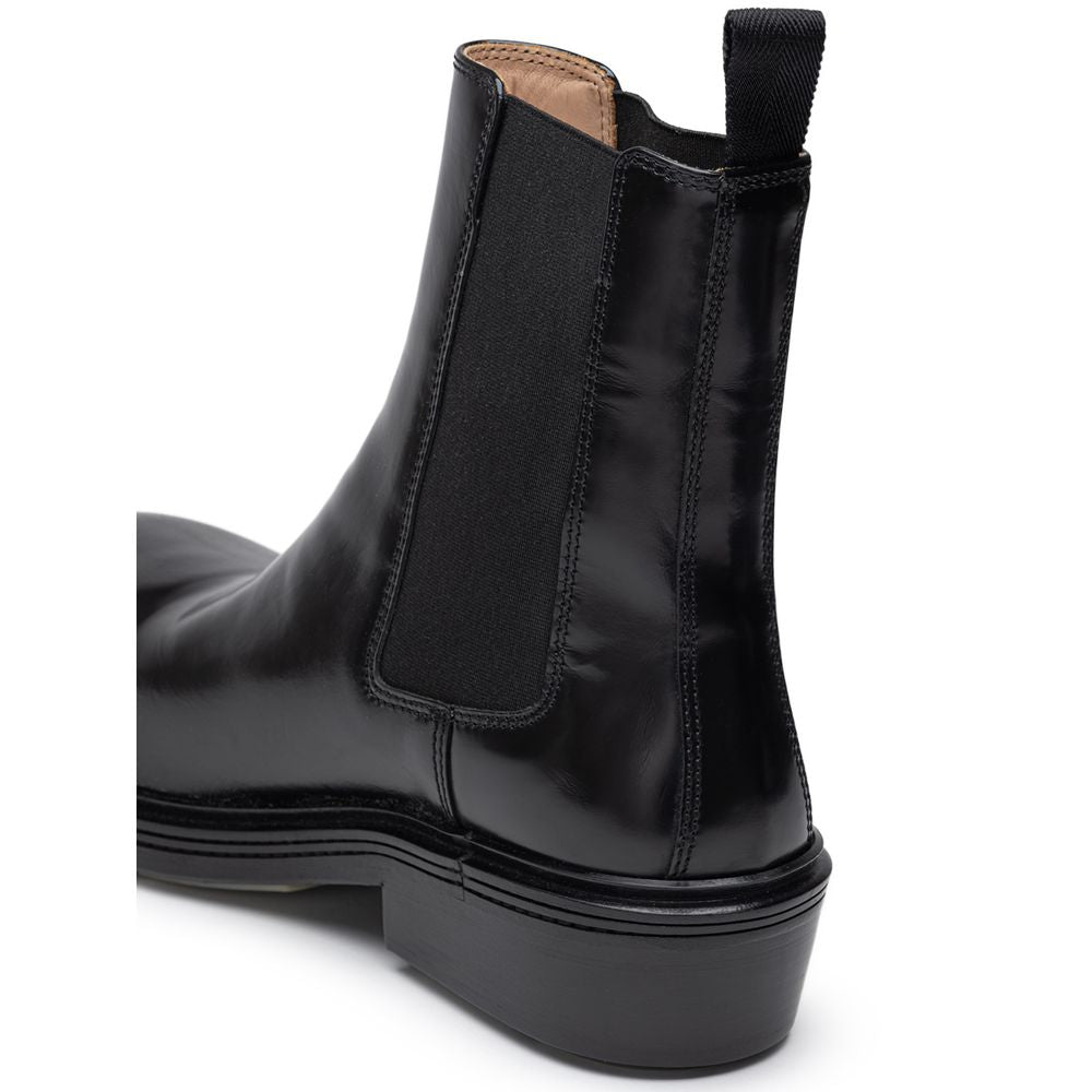 Bottega Veneta Black Leather Boot 1728,67397976224,Black,Boots - Men - Shoes,Bottega Veneta,EU42/US9,Men,Men - Shoes,New with tags,Shoes Bottega Veneta BO-8429676-EU42/US9