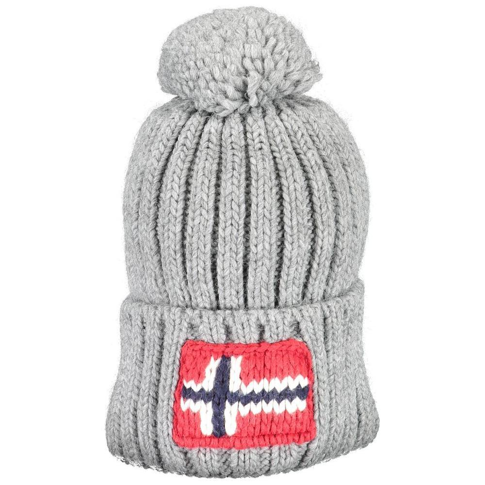 Napapijri Gray Acrylic Men Hat 1728,67403481248,Accessories,Gray,Hats & Caps - Men - Accessories,Men,Men - Accessories,Napapijri,New with tags Napapijri NA-15226