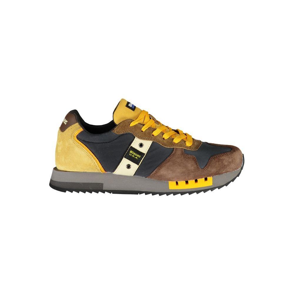 Blauer Chic Contrast Lace-Up Sneakers 1728,67403481248,Blauer,Brown,EU41/US8,EU42/US9,EU43/US10,EU44/US11,EU45/US12,Men,Men - Shoes,New with tags,Shoes,Sneakers - Men - Shoes Blauer BL-23156-EU45/US12
