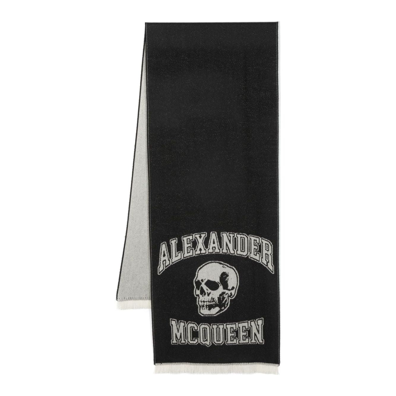 Alexander McQueen Scarfs Black Fall - Winter 2023,LDin,Men,Men > Accessories,Men > Accessories > Scarves Hats & Gloves,Yes Eu Alexander Mcqueen 7585004200Q1078