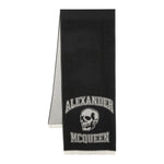 Alexander McQueen Scarfs Black Fall - Winter 2023,LDin,Men,Men > Accessories,Men > Accessories > Scarves Hats & Gloves,Yes Eu Alexander Mcqueen 7585004200Q1078
