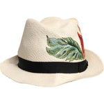 Dolce & Gabbana Beige Floral Print Straw Wide Brim Fedora Hat 1728,57 cm|S,58 cm|M,59 cm|L,67345645728,Accessories,Beige,Dolce & Gabbana,Hats & Caps - Men - Accessories,Material: 100% Straw,Men,Men - Accessories,New with tags Dolce & Gabbana HAT9694-57