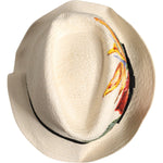 Dolce & Gabbana Beige Floral Print Straw Wide Brim Fedora Hat 1728,57 cm|S,58 cm|M,59 cm|L,67345645728,Accessories,Beige,Dolce & Gabbana,Hats & Caps - Men - Accessories,Material: 100% Straw,Men,Men - Accessories,New with tags Dolce & Gabbana HAT9694-57