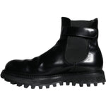 Dolce & Gabbana Black Belted DG Logo Men Chelsea Boots Shoes Dolce & Gabbana Black
