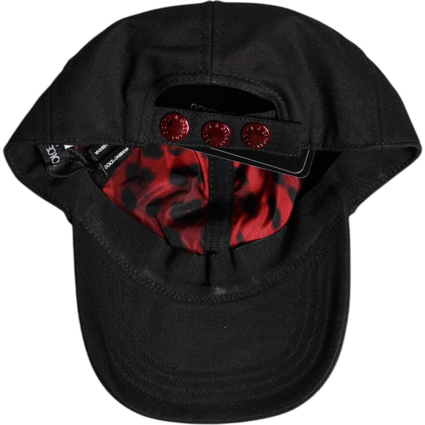 Dolce & Gabbana Black Cotton Logo Patch 6 Panels Baseball Cap 1728,60 cm|XL,67345645728,Accessories,Black,Dolce & Gabbana,Hats & Caps - Men - Accessories,Material:100% Cotton,Men,Men - Accessories,Preowned / Defect Dolce & Gabbana HAT9848-60