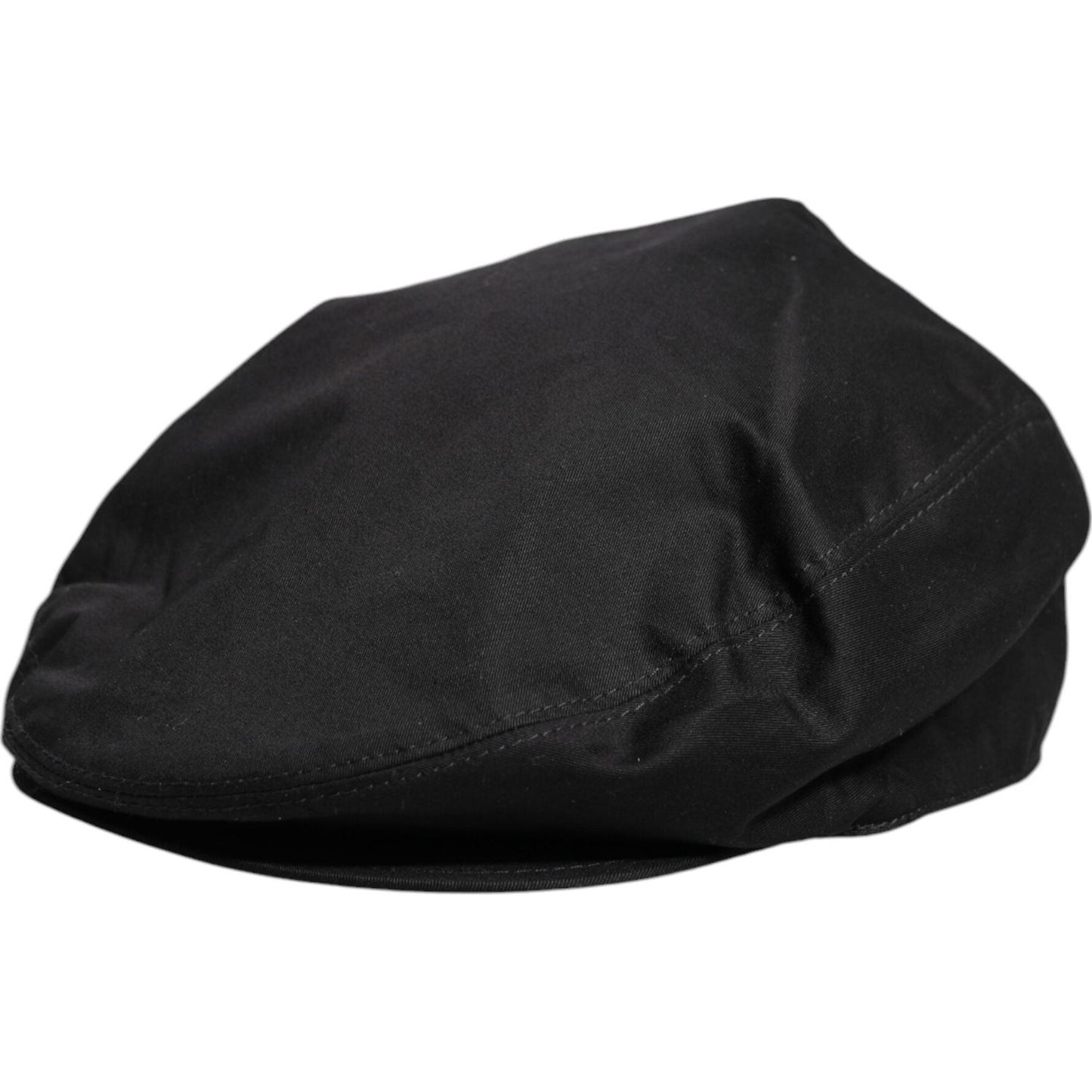 Dolce & Gabbana Black Cotton Newsboy Capello Cabbie Hat 1728,60 cm|XL,67345645728,Accessories,Black,Dolce & Gabbana,Hats & Caps - Men - Accessories,Material: 97% Cotton 3% Elastane,Men,Men - Accessories,New with tags Dolce & Gabbana HAT9679-60