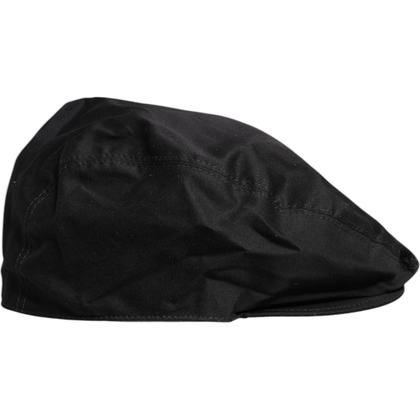Dolce & Gabbana Black Cotton Newsboy Capello Cabbie Hat 1728,60 cm|XL,67345645728,Accessories,Black,Dolce & Gabbana,Hats & Caps - Men - Accessories,Material: 97% Cotton 3% Elastane,Men,Men - Accessories,New with tags Dolce & Gabbana HAT9679-60