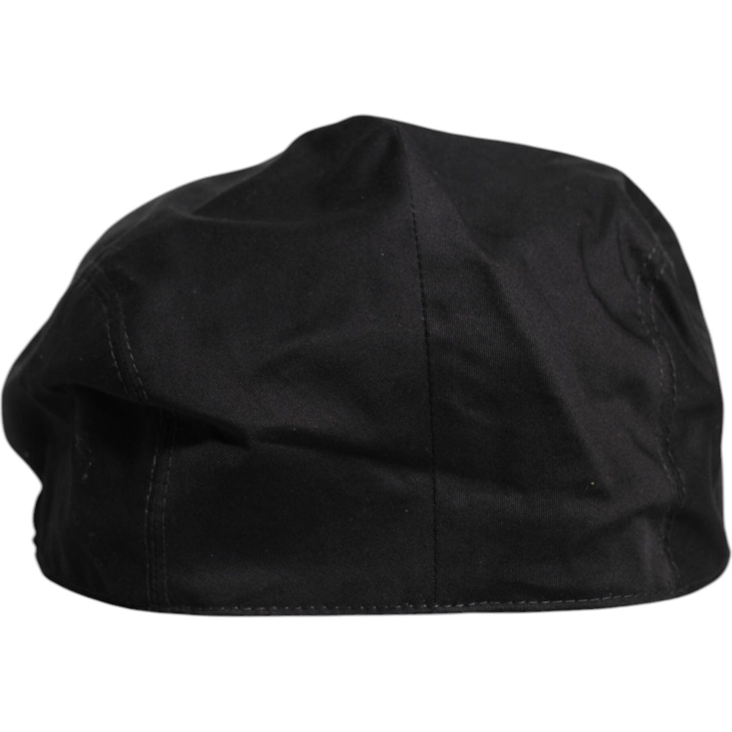 Dolce & Gabbana Black Cotton Newsboy Capello Cabbie Hat 1728,60 cm|XL,67345645728,Accessories,Black,Dolce & Gabbana,Hats & Caps - Men - Accessories,Material: 97% Cotton 3% Elastane,Men,Men - Accessories,New with tags Dolce & Gabbana HAT9679-60