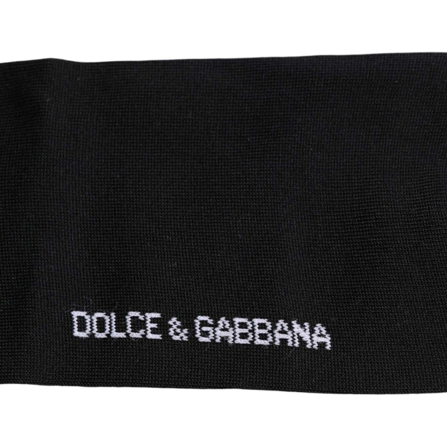 Dolce & Gabbana Black DG Logo Print Cotton Over Calf Socks 1728,67345645728,Black,Dolce & Gabbana,L,Material: 88% Cotton 10% Nylon 2% Elastane,New with tags,Socks - Men - Accessories,Unisex Dolce & Gabbana SCS2192-L