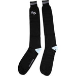 Dolce & Gabbana Black DG Logo Print Cotton Over Calf Socks 1728,67345645728,Black,Dolce & Gabbana,L,Material: 88% Cotton 10% Nylon 2% Elastane,New with tags,Socks - Men - Accessories,Unisex Dolce & Gabbana SCS2192-L