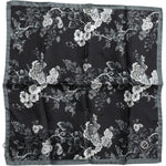 Dolce & Gabbana Black Floral Print Silk Square Foulard Scarf 1728,67345645728,Accessories,Black,Dolce & Gabbana,Material: 100% Silk,New with tags,Scarves - Women - Accessories,Women,Women - Accessories Dolce & Gabbana MS7264