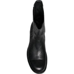 Dolce & Gabbana Black Horse Leather Mid Calf Boots Shoes Dolce & Gabbana Black