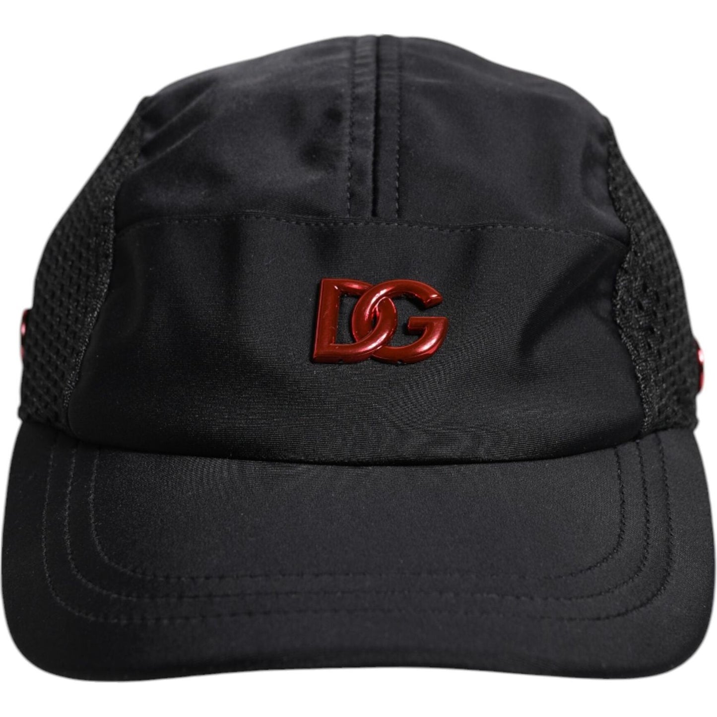 Dolce & Gabbana Black Nylon DG Logo 6 Panels Baseball Cap 1728,57 cm|S,58 cm|M,67345645728,Accessories,Black,Dolce & Gabbana,Hats & Caps - Men - Accessories,Material: 66% Nylon 20% Polyester 14% Elastane,Men,Men - Accessories,New with tags Dolce & Gabbana