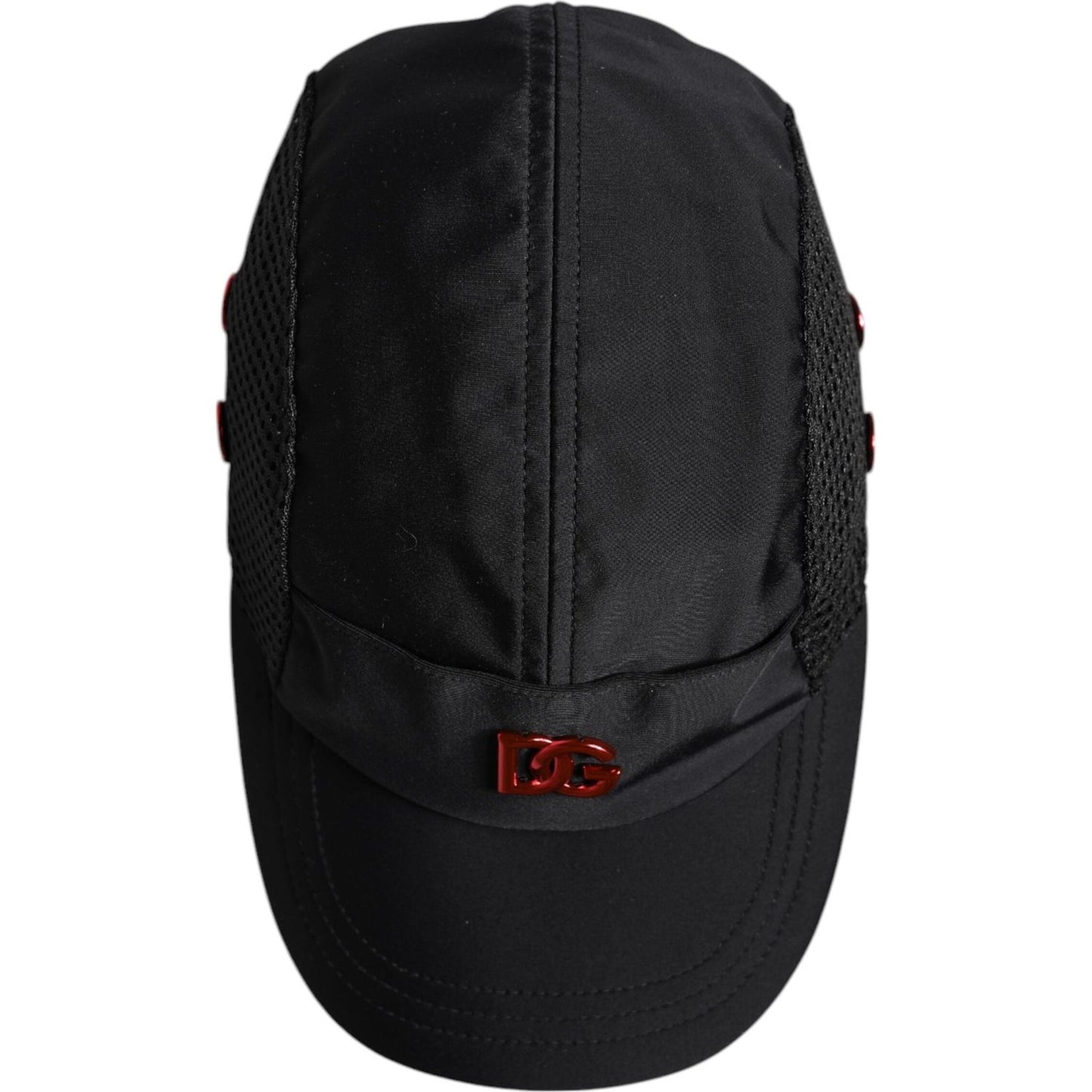 Dolce & Gabbana Black Nylon DG Logo 6 Panels Baseball Cap 1728,57 cm|S,58 cm|M,67345645728,Accessories,Black,Dolce & Gabbana,Hats & Caps - Men - Accessories,Material: 66% Nylon 20% Polyester 14% Elastane,Men,Men - Accessories,New with tags Dolce & Gabbana
