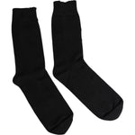 Dolce & Gabbana Black Solid Stretch Mid Calf Men Socks 1728,67345645728,Accessories,Black,Dolce & Gabbana,L,Men,Men - Accessories,Preowned / Defect,Socks - Men - Accessories Dolce & Gabbana SCS2238-L