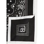 Dolce & Gabbana Black White Bandana Square Foulard Scarf 1728,67345645728,Accessories,Black and White,Dolce & Gabbana,Material: 100% Cotton,Men,Men - Accessories,Preowned / Defect,Scarves - Men - Accessories Dolce & Gabbana MS7229