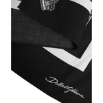 Dolce & Gabbana Black White Printed Square Foulard Scarf 1728,67345645728,Accessories,Black and White,Dolce & Gabbana,Material: 100% Cotton,Men,Men - Accessories,Preowned / Defect,Scarves - Men - Accessories Dolce & Gabbana MS7235