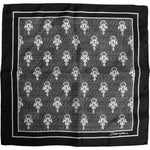 Dolce & Gabbana Black White Printed Square Foulard Scarf 1728,67345645728,Accessories,Black and White,Dolce & Gabbana,Material: 100% Silk,Men,Men - Accessories,New with tags,Scarves - Men - Accessories Dolce & Gabbana MS7241
