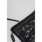 Dolce & Gabbana Black White Printed Square Men Foulard Scarf 1728,67345645728,Accessories,Black and White,Dolce & Gabbana,Material: 100% Silk,Men,Men - Accessories,Preowned / Defect,Scarves - Men - Accessories Dolce & Gabbana MS7225