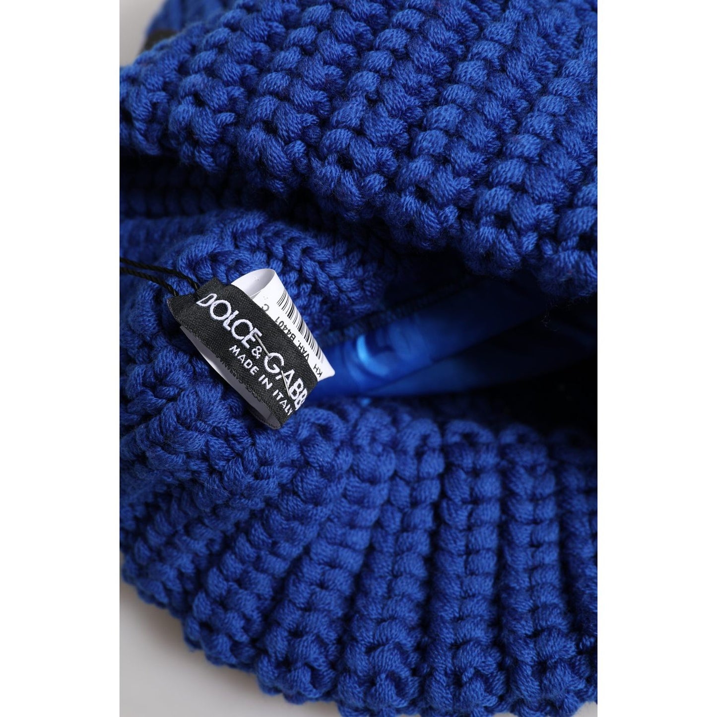 Dolce & Gabbana Blue Wool Knitted Winter Beanie Hat 1728,67345645728,Accessories,Blue,Dolce & Gabbana,Hats & Caps - Men - Accessories,Material: 100% Virgin Wool,Men,Men - Accessories,New with tags Dolce & Gabbana HAT9795