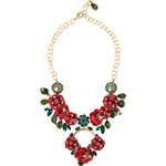 Dolce & Gabbana Gold Brass Link Chain RosePetal Crystal Pendant Necklace Brass,Category-Jewellery,Dolce & Gabbana,Gender-Men,Gender-Women,Gold,Material: Crystal,Necklaces - Women - Jewelry,New with tags,Subcategory-NecklaceMenJewellery,Subcategory-Necklac