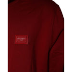 Dolce & Gabbana Red Logo Plaque Hooded Sweatshirt Sweater 1728,67345645728,Dolce & Gabbana,IT58 | 3XL,Material: 100% Cotton,Men,Preowned / Defect,Red,Sweaters - Men - Clothing Dolce & Gabbana TSH86969-58