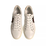 Dolce & Gabbana White Leather Heart Embellished Sneakers Shoes 1728,67345645728,Dolce & Gabbana,EU 41 | US 8,Material: 100% Calf Leather,Men,Preowned / Defect,Sneakers - Men - Shoes,White Dolce & Gabbana MV6815-41