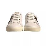 Dolce & Gabbana White Leather Heart Embellished Sneakers Shoes 1728,67345645728,Dolce & Gabbana,EU 41 | US 8,Material: 100% Calf Leather,Men,Preowned / Defect,Sneakers - Men - Shoes,White Dolce & Gabbana MV6815-41