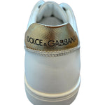 Dolce & Gabbana White Leather Heart Embellished Sneakers Shoes 1728,67345645728,Dolce & Gabbana,EU 41 | US 8,Material: 100% Calf Leather,Men,Preowned / Defect,Sneakers - Men - Shoes,White Dolce & Gabbana MV6815-41