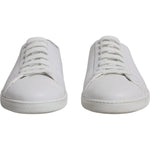 Dolce & Gabbana White Low Top Men Saint Tropez Sneakers Shoes 1728,67345645728,Dolce & Gabbana,EU41/US8,Material: 100% Leather,Men,Preowned / Defect,Sneakers - Men - Shoes,White Dolce & Gabbana MV6411-41