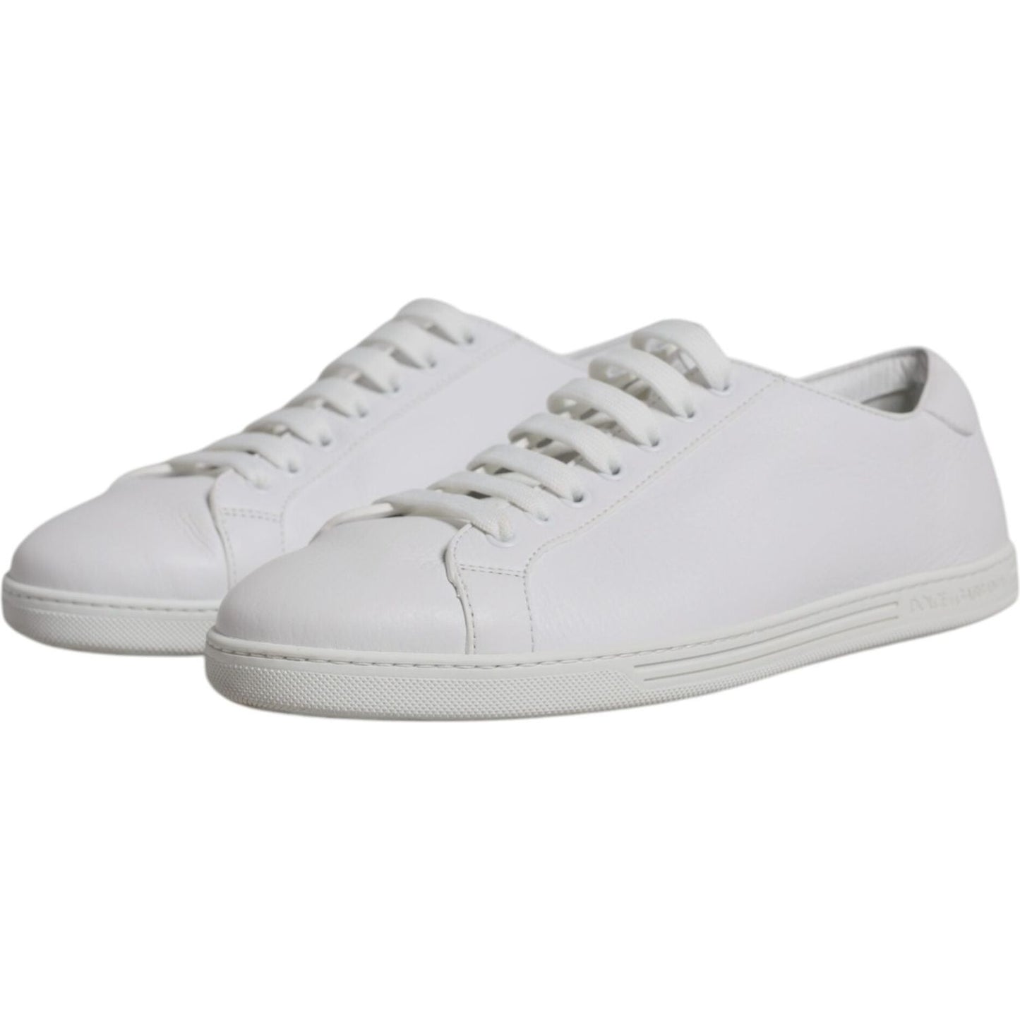 Dolce & Gabbana White Low Top Men Saint Tropez Sneakers Shoes 1728,67345645728,Dolce & Gabbana,EU41/US8,Material: 100% Leather,Men,Preowned / Defect,Sneakers - Men - Shoes,White Dolce & Gabbana MV6411-41