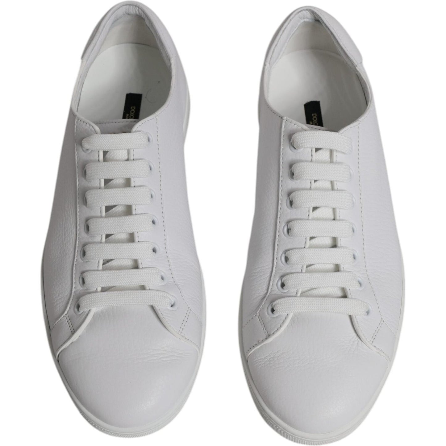 Dolce & Gabbana White Low Top Men Saint Tropez Sneakers Shoes 1728,67345645728,Dolce & Gabbana,EU41/US8,Material: 100% Leather,Men,Preowned / Defect,Sneakers - Men - Shoes,White Dolce & Gabbana MV6411-41