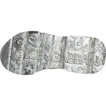 Dolce & Gabbana White Silver Daymaster Low Top Sneakers Shoes 1728,67345645728,Dolce & Gabbana,EU40.5/US7.5,Material: 90% Calfskin Leather 6% PU 4% Polyester,Men,Preowned / Defect,Sneakers - Men - Shoes,White Dolce & Gabbana MV5095#2- 40.5