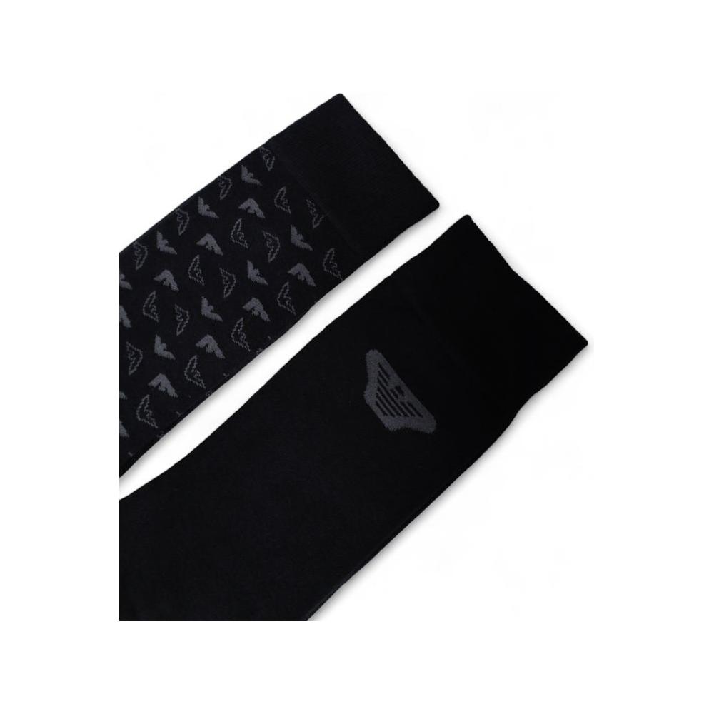 Emporio Armani Underwear Black Cotton Sock 1728,71956299936,Accessories,Black,Emporio Armani Underwear,Men,Men - Accessories,New with tags,One Size,Socks - Men - Accessories Emporio Armani Underwear EM-15167000009-ONE SIZE
