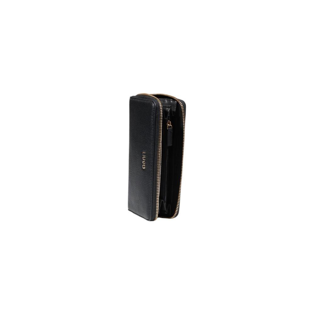 Liu Jo large women's black polyethylene wallet for Spring/Summer. Made from 100% polyurethane, sleek and stylish design.