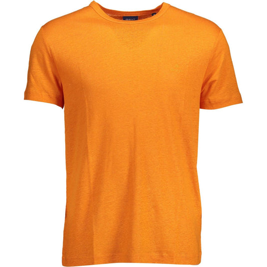 Gant Orange Linen Men T-Shirt 1728,67403481248,Clothing,Gant,L,M,Men,Men - Clothing,New with tags,Orange,S,T-Shirts - Men - Clothing,XL,XXL Gant GA-12987-L