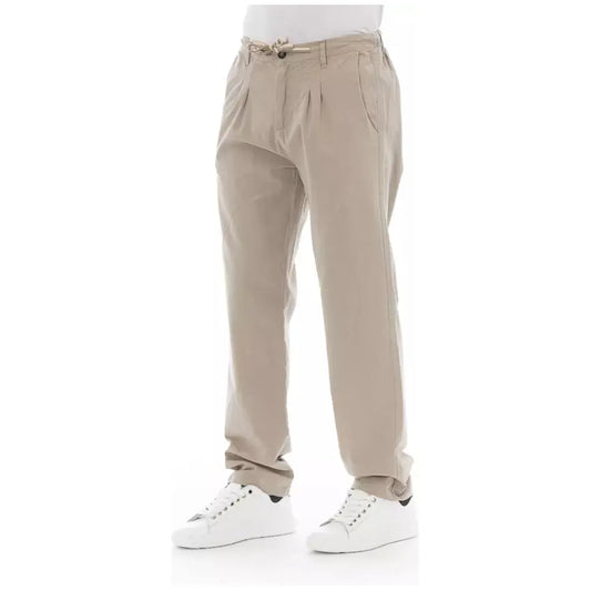 Baldinini Trend Beige Cotton Men Chino Pants