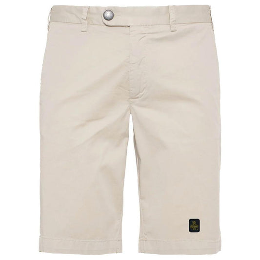 Refrigiwear Elegant Beige Bermuda Shorts with Logo Patch 1728,67346170016,Beige,Clothing,Men,Men - Clothing,New with tags,Refrigiwear,Shorts - Men - Clothing,W30 Refrigiwear RE-12674-W30