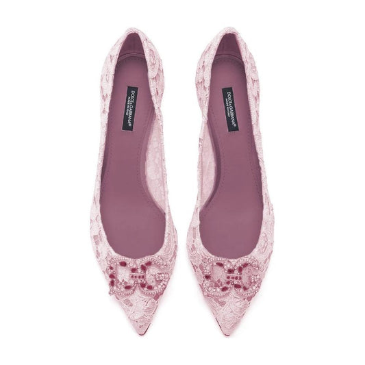Dolce & Gabbana Pink Viscose Women Pump 1728,67346170016,Dolce & Gabbana,EU35.5/US5.5,New with tags,Pink,Pumps - Women - Shoes,Shoes,Women,Women - Shoes Dolce & Gabbana DO-13903-EU35.5/US5.5