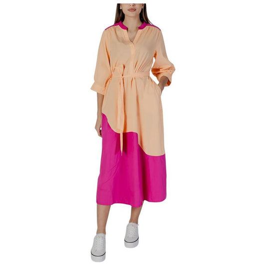 B.Young Orange Cotton Dress 1728,34 | XXS,71956299936,B.Young,Clothing,Dresses - Women - Clothing,IT36|XXS,IT38|XS,IT40|S,New with tags,Orange,Women,Women - Clothing B.Young BY-14884700947-34 | XXS