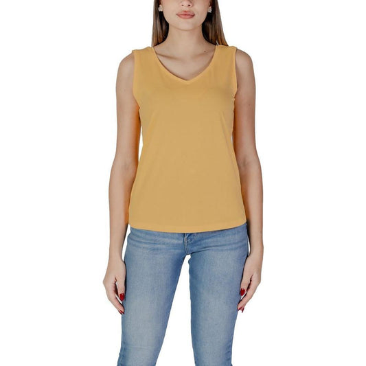 B.Young Yellow Cotton Tank Top 1728,71956299936,B.Young,Clothing,IT40|S,IT42|M,New with tags,Tops & T-Shirts - Women - Clothing,Women,Women - Clothing,Yellow B.Young BY-14885800135-IT40|S