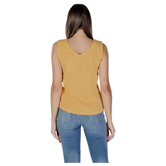 B.Young Yellow Cotton Tank Top 1728,71956299936,B.Young,Clothing,IT40|S,IT42|M,New with tags,Tops & T-Shirts - Women - Clothing,Women,Women - Clothing,Yellow B.Young BY-14885800135-IT40|S