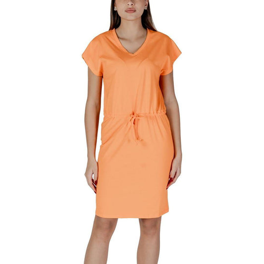 B.Young Orange Cotton Midi 1728,71956299936,B.Young,Clothing,Dresses - Women - Clothing,IT38|XS,IT40|S,IT42|M,IT44|L,New with tags,Orange,Women,Women - Clothing B.Young BY-14886000125-IT38|XS