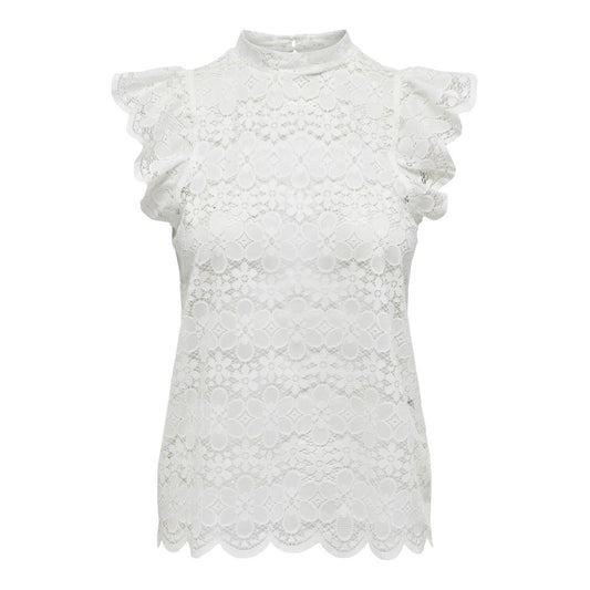 Jacqueline De Yong Cream Polyester Top