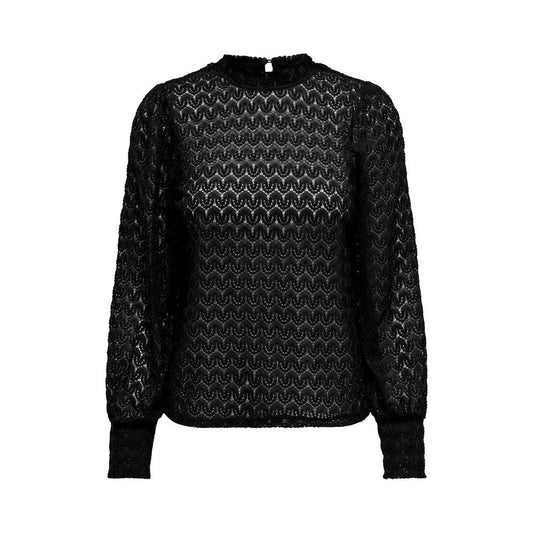 Jacqueline De Yong Black Polyester Tops & T-Shirt