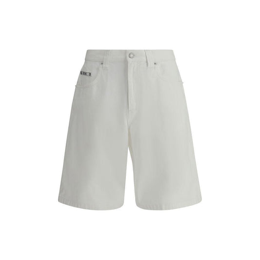 Moschino Denim Baggy Shorts 1728,72470364320,Clothing,IT46 | S,IT48 | M,IT50 | L,Men,Men - Clothing,Moschino,New with tags,Shorts - Men - Clothing,White Moschino MO-251ZZJ034102270001-IT48 | M
