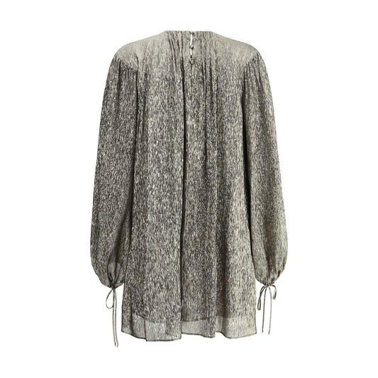 Chloé Silk lamé mini Dress 1728,72470364320,Chloé,Clothing,Gold,IT36 | XS,IT38 | S,New with tags,Shirts - Women - Clothing,Women,Women - Clothing Chloé CH-CH25SRO142980YY-IT38 | S